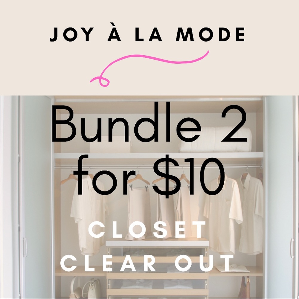 Bundle at least two items marked (2 for $10)*
